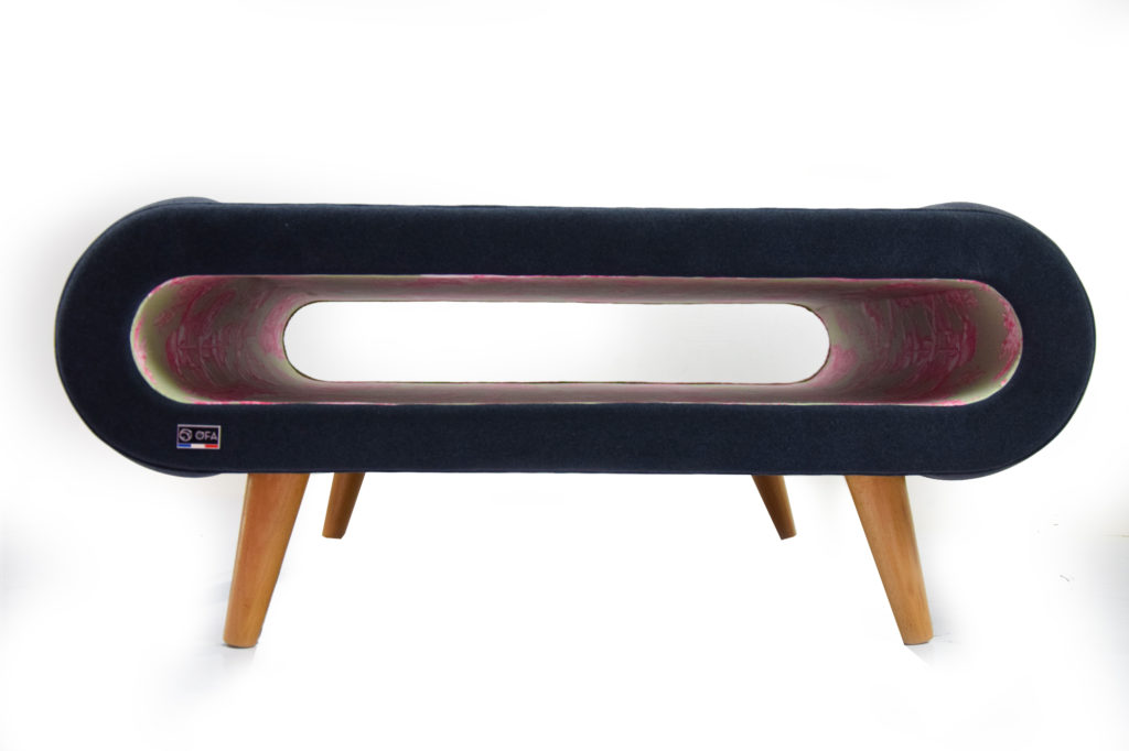 table basse design velours lyon